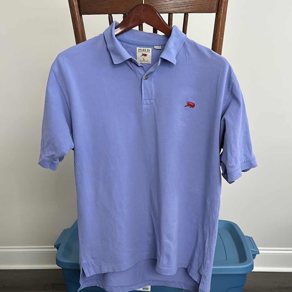 Perlis Purple Polo Shirt with Red Logo